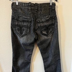 Rock Revival Jason Men’s Boot Cut Leg Jeans Size 30